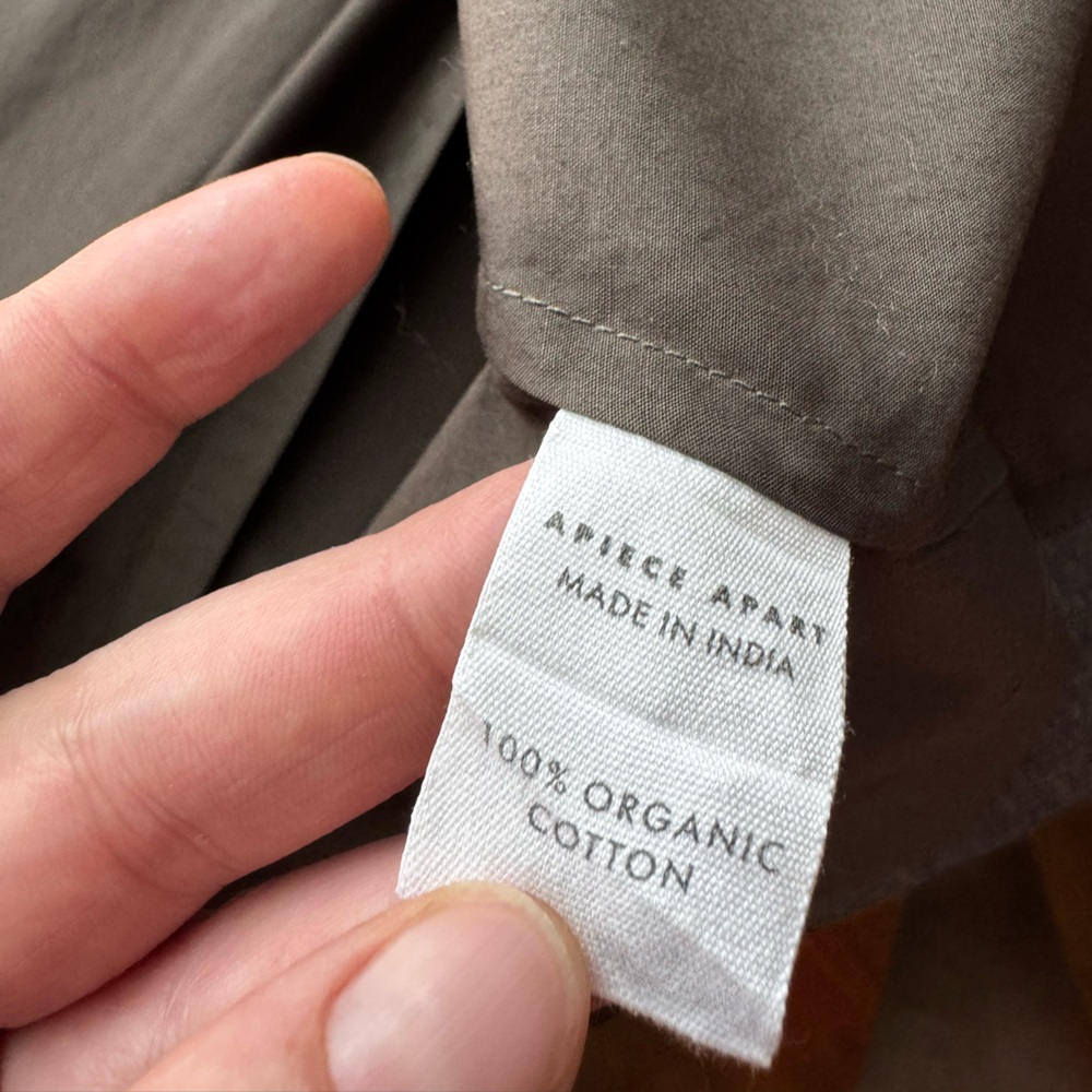 APIECE APART
Deep Olive Pietra Maxi Shirt Dress Size 2 - Picture 13 of 16